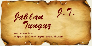 Jablan Tunguz vizit kartica